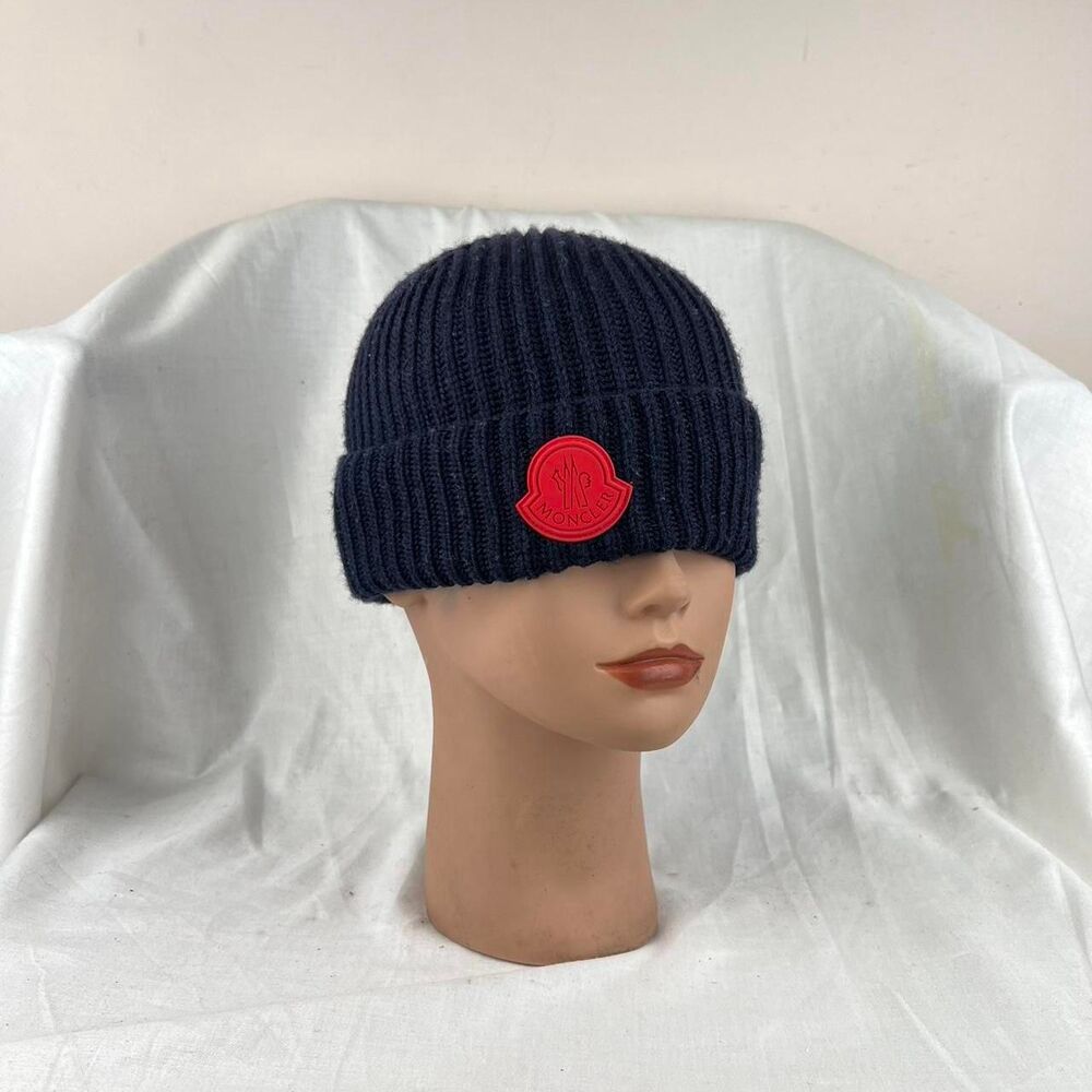 Moncler Navy Beanie Hat